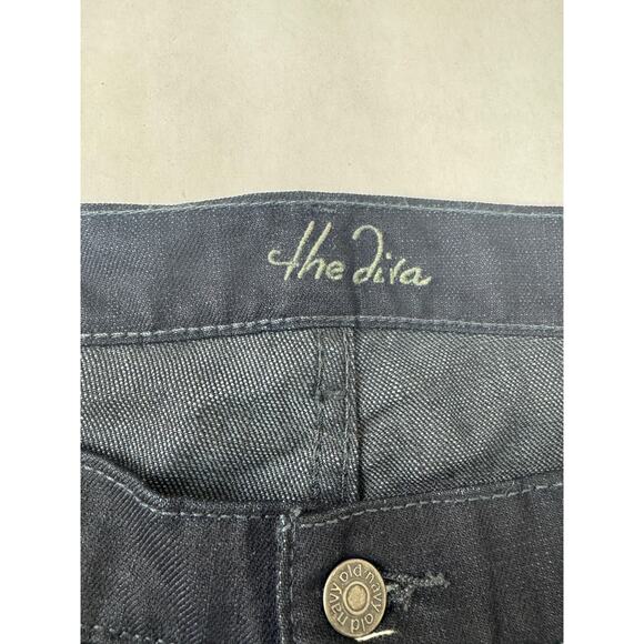 NWT 2008 Old Navy The Diva Boot Leg Jeans Dark Wash Mid Rise - Size 16 Short - Picture 11 of 12